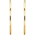 Endless Tube Hoop Earrings 14 Karat Gold 24MM (Test Copy)