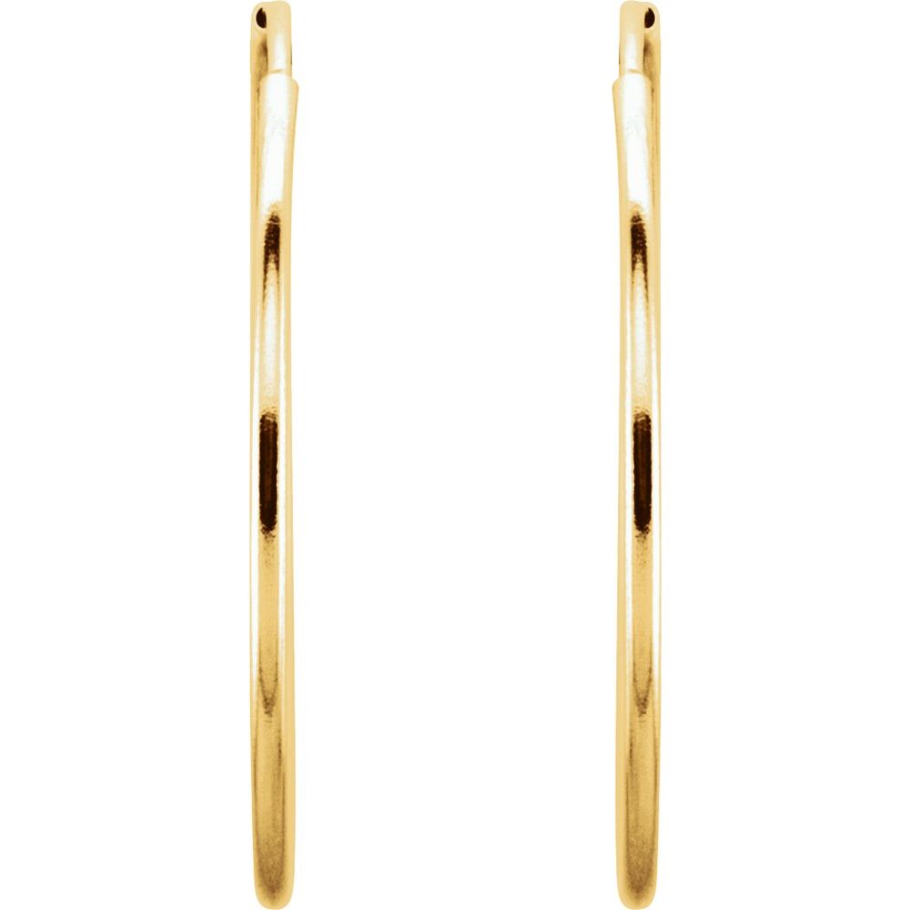 Endless Tube Hoop Earrings 14 Karat Gold 24MM (Test Copy)